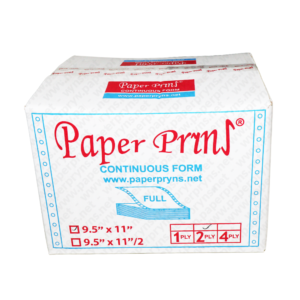 Paperpryns Continuous Form Full NCR 9,5 x 11 2 PLY Utuh tampak depan