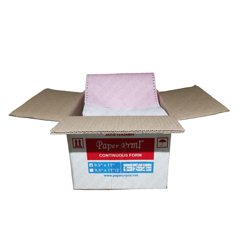 Paperpryns Continuous Form Full NCR 9,5″ × 11″ 2 PLY Utuh — detail