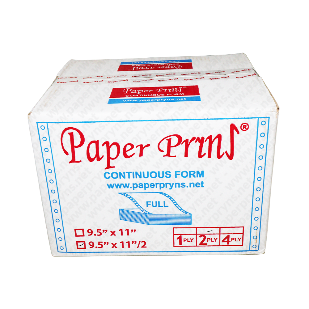 Paperpryns Continuous Form Full NCR 9,5″ × 11″ 2 PLY Bagi 2
