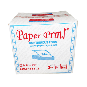 Paperpryns Continuous Form Full NCR 9,5 x 11 3 PLY Utuh tampak depan