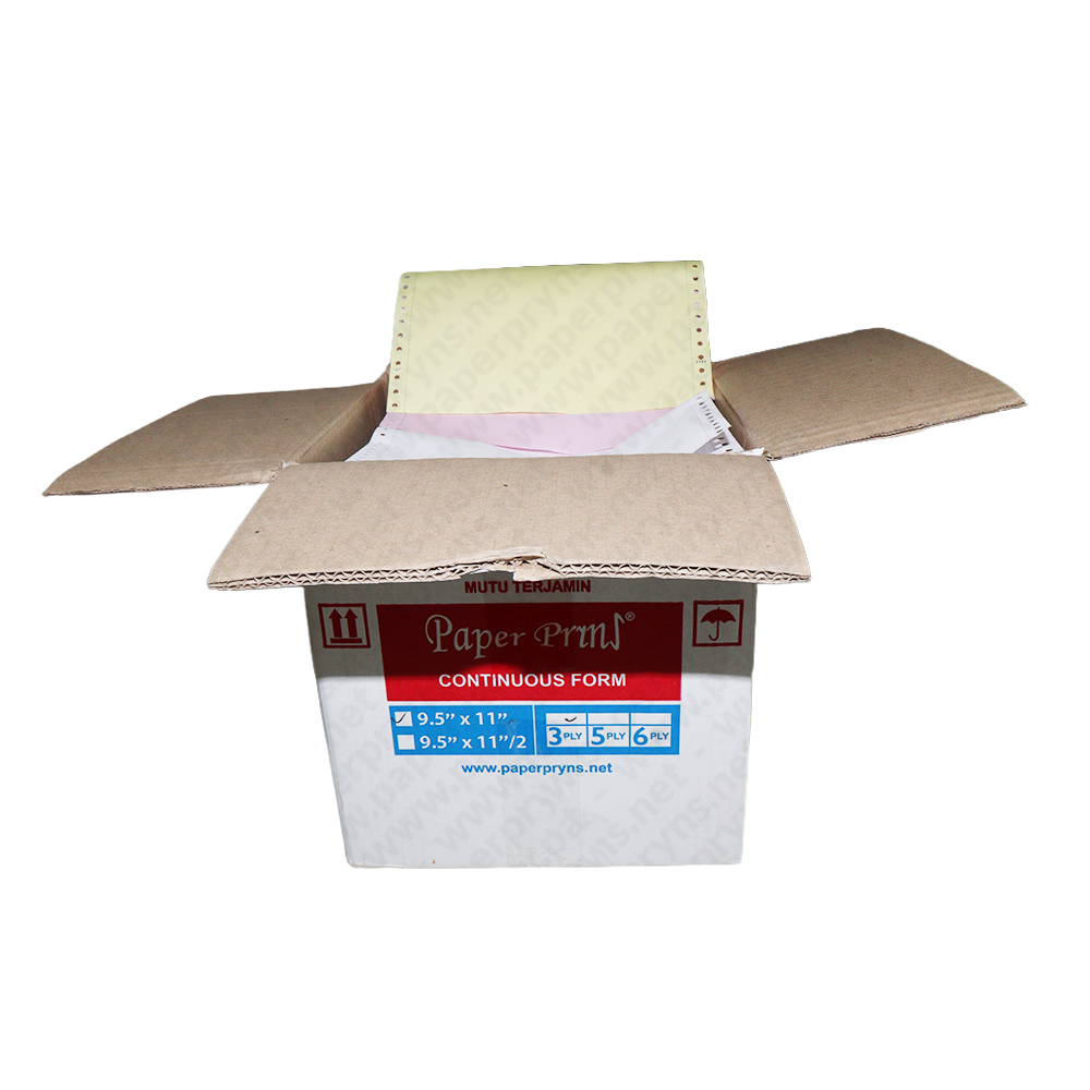 Paperpryns Continuous Form Full NCR 9,5″ × 11″ 3 PLY Utuh — detail