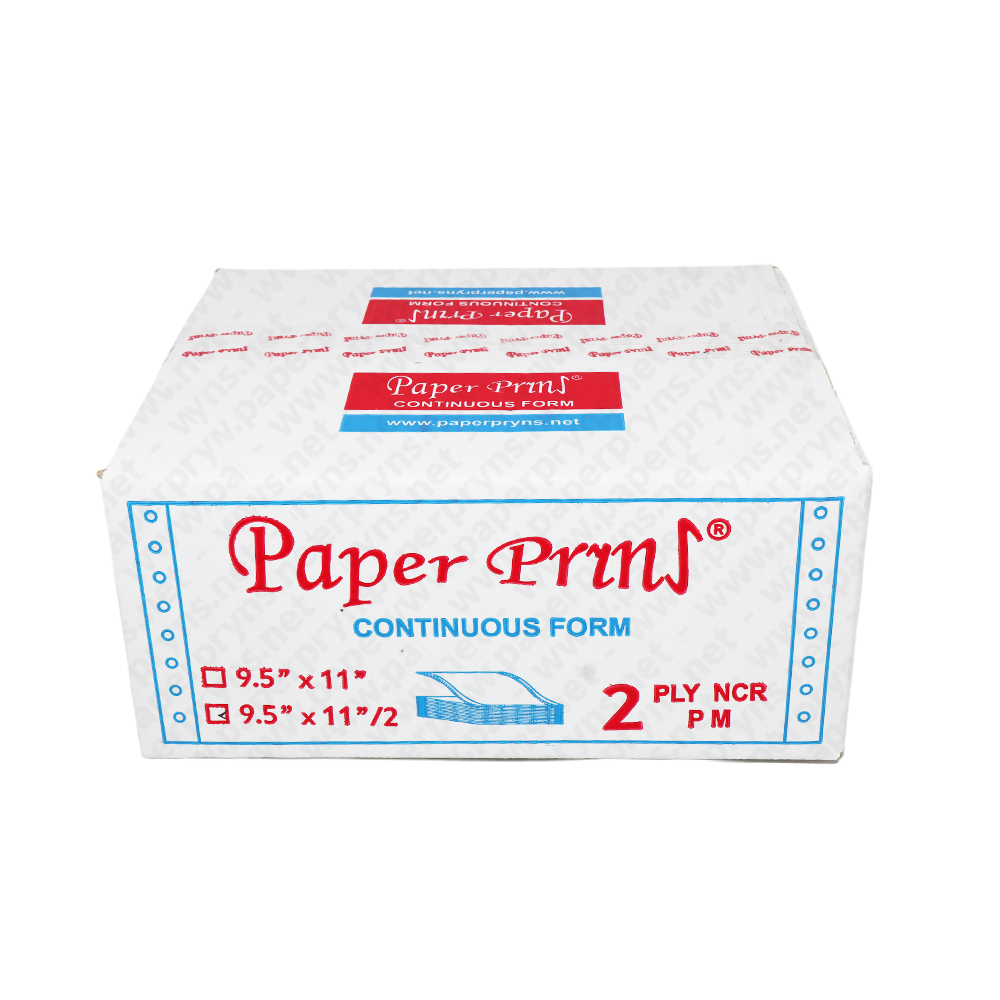 Paperpryns Continuous Form NCR 9,5″ × 11″ 2 PLY Bagi 2