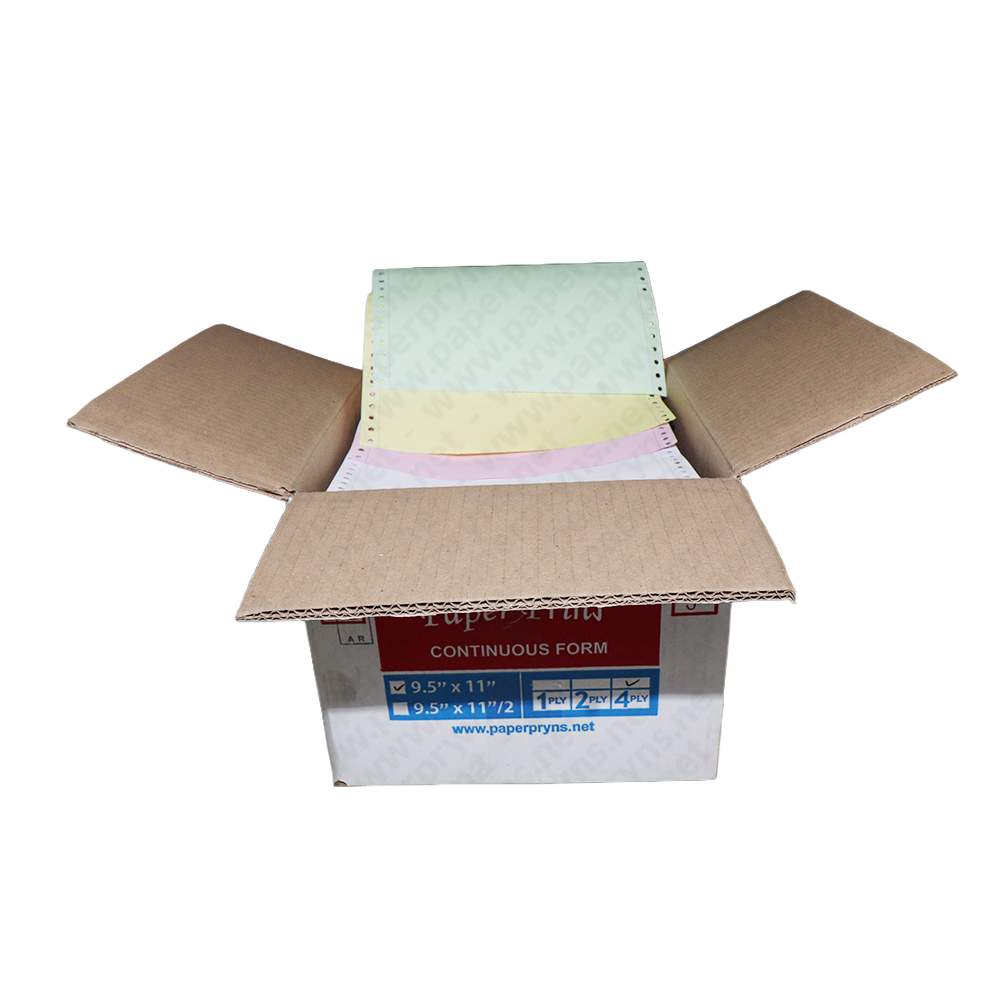 Paperpryns Continuous Form Full NCR 9,5″ × 11″ 4 PLY Utuh — detail
