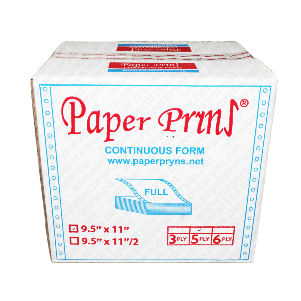 Paperpryns Continuous Form Full NCR 9,5″ × 11″ 5 PLY Utuh
