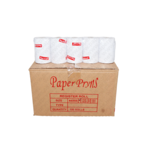 Paperpryns Register Roll HVS 44 x 65mm 1 PLY tampak depan