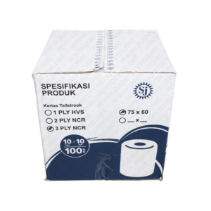 SJ Premium Register Roll NCR 75 x 60mm 3 PLY tampak depan
