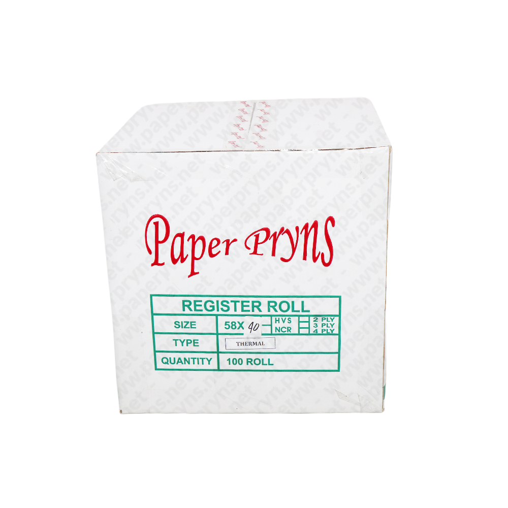 Paperpryns Thermal Roll 58mm × 40mm — detail
