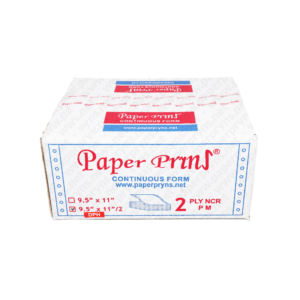 Paperpryns Continuous Form NCR 9,5 x 11 2 PLY Bagi 4 tampak depan