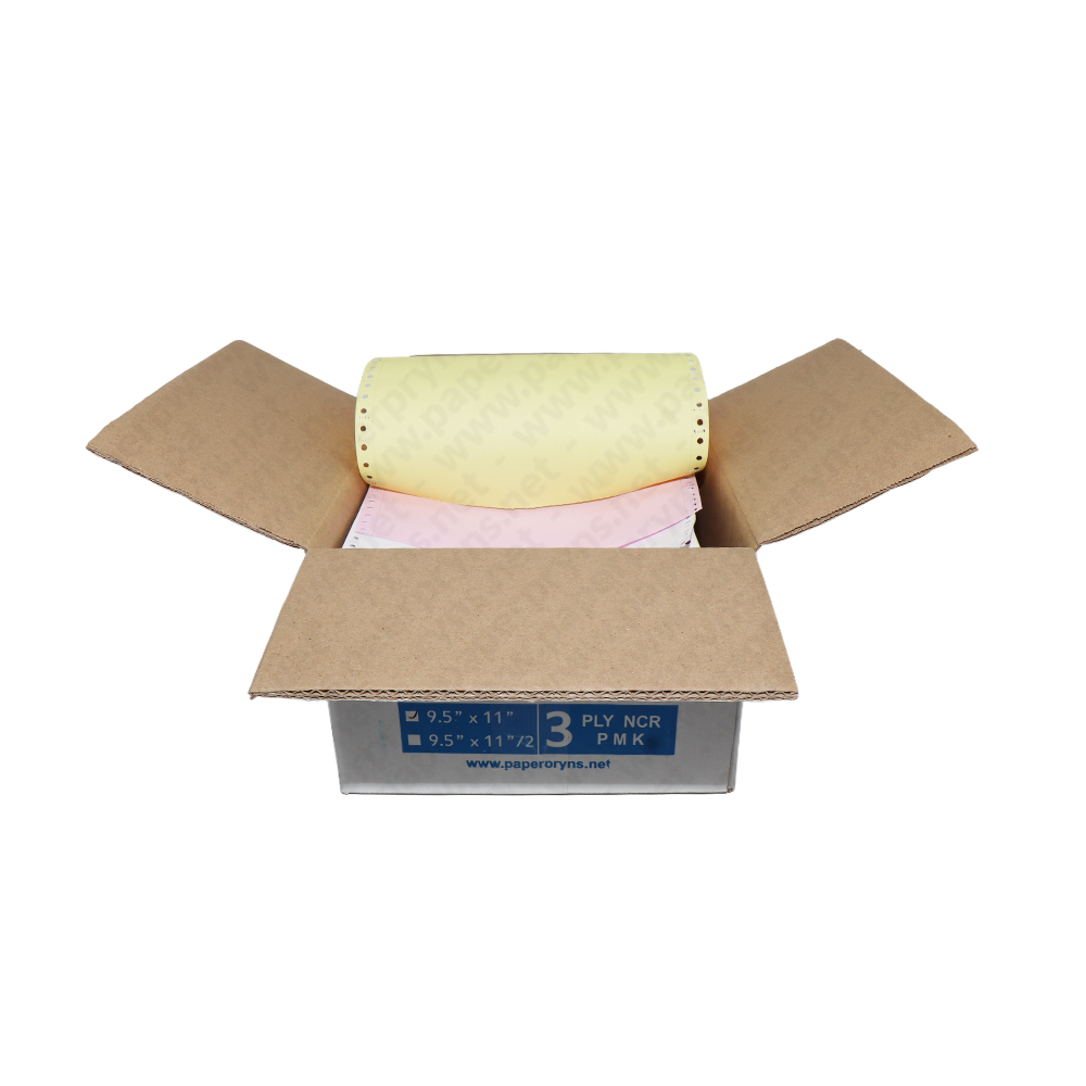 Paperpryns Continuous Form NCR 9,5″ × 11″ 3 PLY Utuh — detail