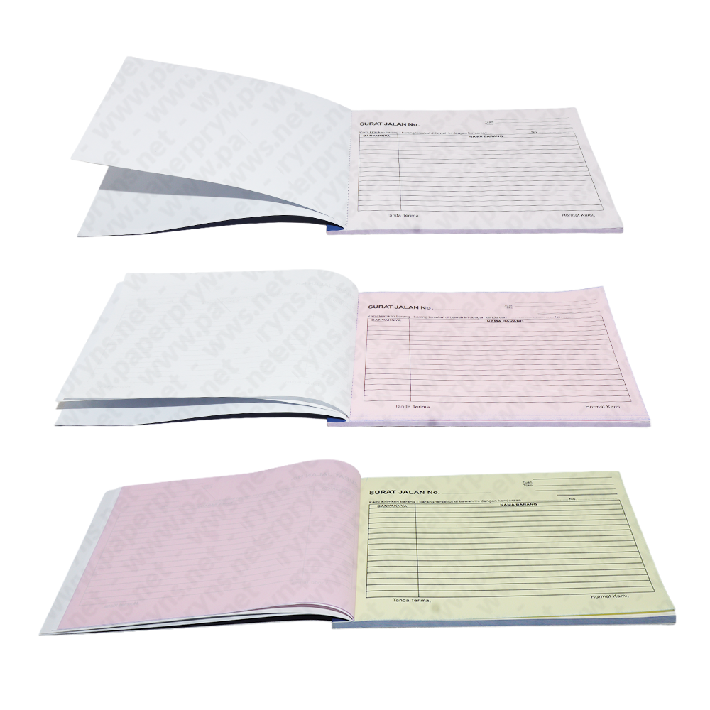 Paperpryns Buku Surat Jalan 3 PLY 160mm × 210mm (1/2 Folio) — detail