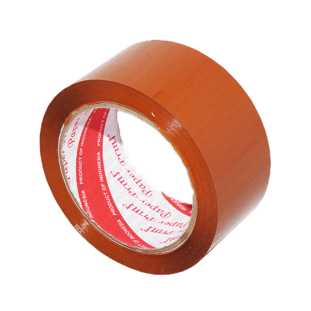 Paperpryns Packaging Tape Lakban Coklat 48mm (2 Inch) × 90 Yard