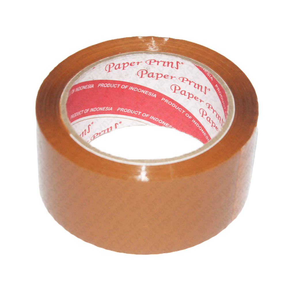 Paperpryns Packaging Tape Lakban Coklat 48mm (2 Inch) × 90 Yard — detail