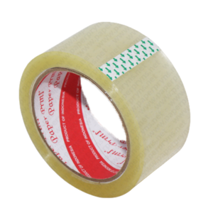 Paperpryns Lakban Bening 48mm 2 Inch x 80 Yard tampak depan