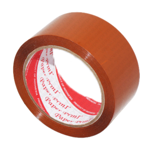 Paperpryns Packaging Tape Lakban Coklat 48mm 2 Inch x 80 Yard tampak depan