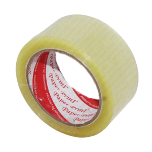 Paperpryns Packaging Tape Lakban Bening 45mm x 90 Yard tampak depan