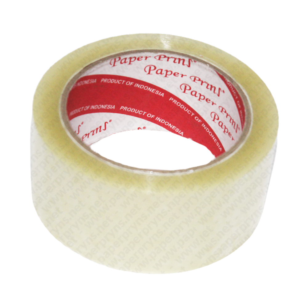Paperpryns Packaging Tape Lakban Bening 45mm × 90 Yard — detail