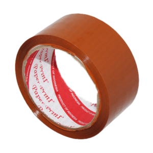 Paperpryns Packaging Tape Lakban Coklat 45mm x 70 Yard tampak depan