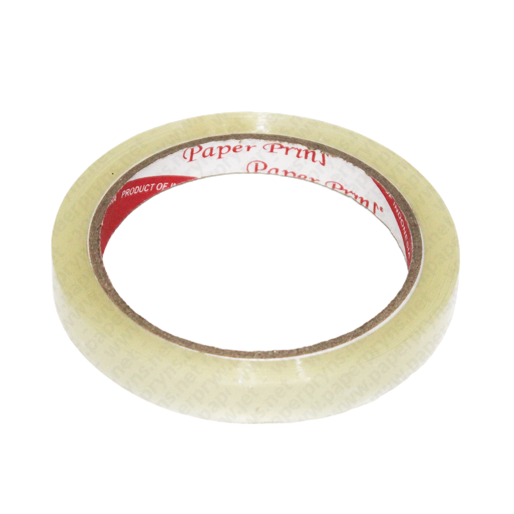 Paperpryns Cellotape Selotip Bening 12mm (1/2 Inch) × 72 Yard — detail