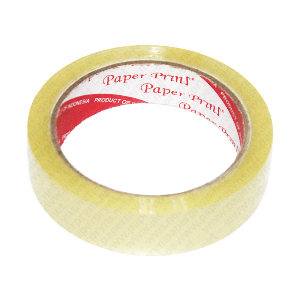 Paperpryns Cellotape Selotip Bening 24mm (1 Inch) × 72 Yard — detail