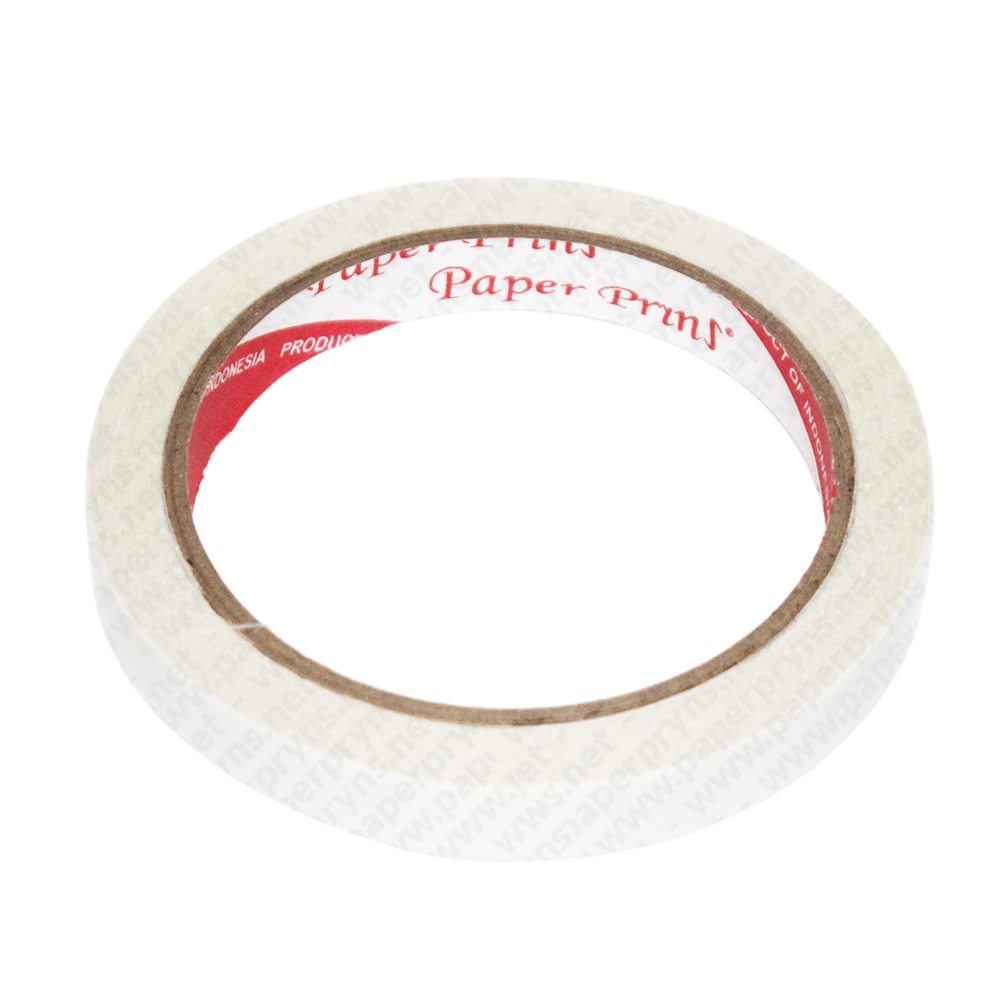 Paperpryns Double Tape Kertas 12mm (1/2 Inch) × 14 Metre — detail