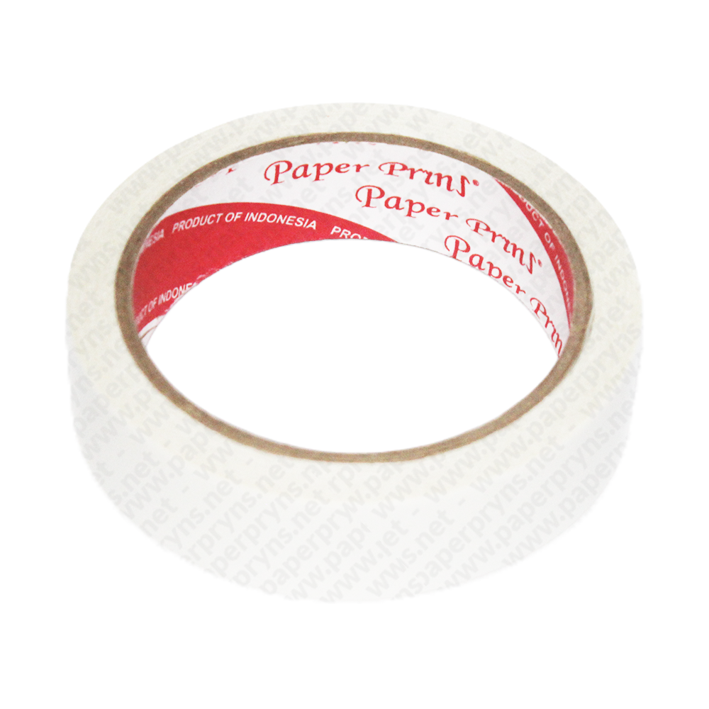 Paperpryns Double Tape Kertas 24mm (1 Inch) × 14 Metre — detail