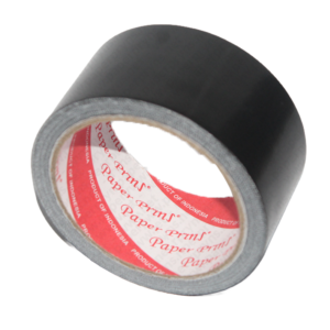 Paperpryns Linen Tape Lakban Kain Hitam 48mm 2 Inch x 10 Metre tampak depan