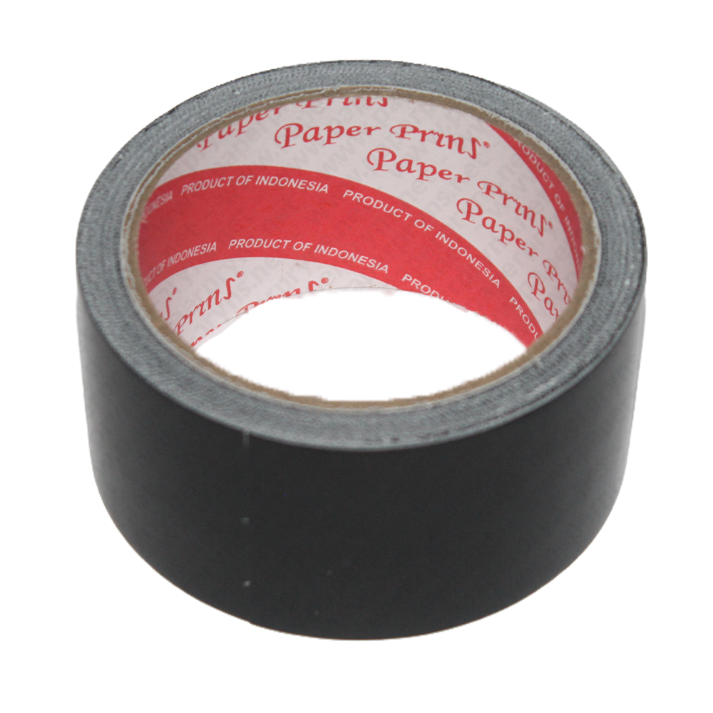 Paperpryns Linen Tape Lakban Kain Hitam 48mm (2 Inch) × 10 Metre — detail